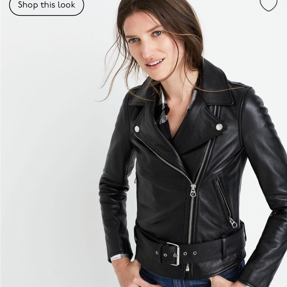 Madewell Ultimate Leather Motorcyle Jacket (size small) - Picture 2 of 6